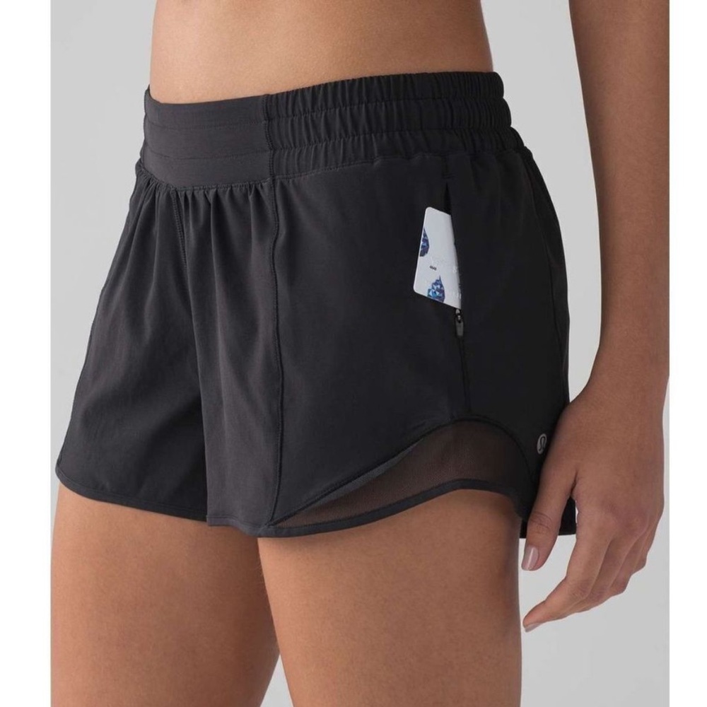 Lululemon Black Hotty Hot Shorts - Size 4